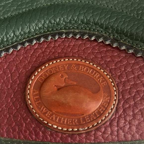 Vintage Dooney & Bourke leather and suede satchel - Picture 2 of 5